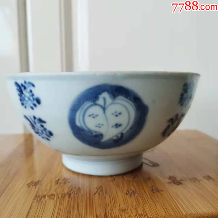 清德化窑青花碗_青花瓷_图片收藏_回收价格_7788老照片