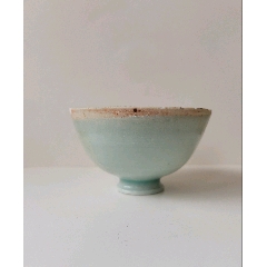 南宋湖田窑影青釉高足杯茶圆_青白瓷/影青瓷_京南古陶瓷苑【7788旧书网】