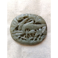高古玉古玉老玉和田玉西周战汉玉器挂件旧藏和田玉兔_和田玉_神都