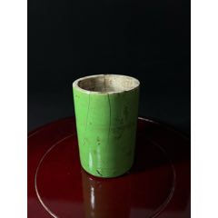 古董老紫檀笔筒古玩老货传世清代小叶紫檀笔海文房四宝老木器木雕