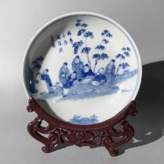 大明嘉靖年製 青花瓷 鯖竹林七賢人物缶陶磁器 美術品 置物 y605 大明嘉靖年製 青花瓷 鯖竹林七賢人物缶陶磁器 美術品 置物 y605