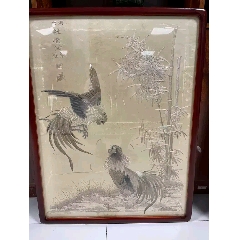 清時代刺绣花鳥絵 額 苏绣 骨董品 中國古美術 清時代刺绣花鳥絵 額 苏绣 骨董品 中國古美術 - メルカリ