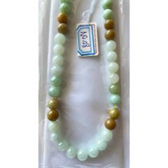 N008直徑8.5毫米彩色圓珠翡翠項(xiàng)鏈直徑：8.5毫米圓珠_(kāi)遼南博雅齋