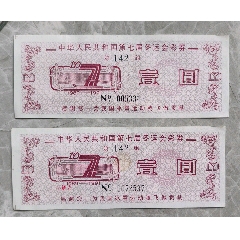 第七屆冬運會彩券第142組2枚(se107636919)_含暉堂