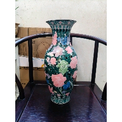 清代同治时期粉彩皮球花梅花型高足供盘/小果盘/杯托/壶承——小官