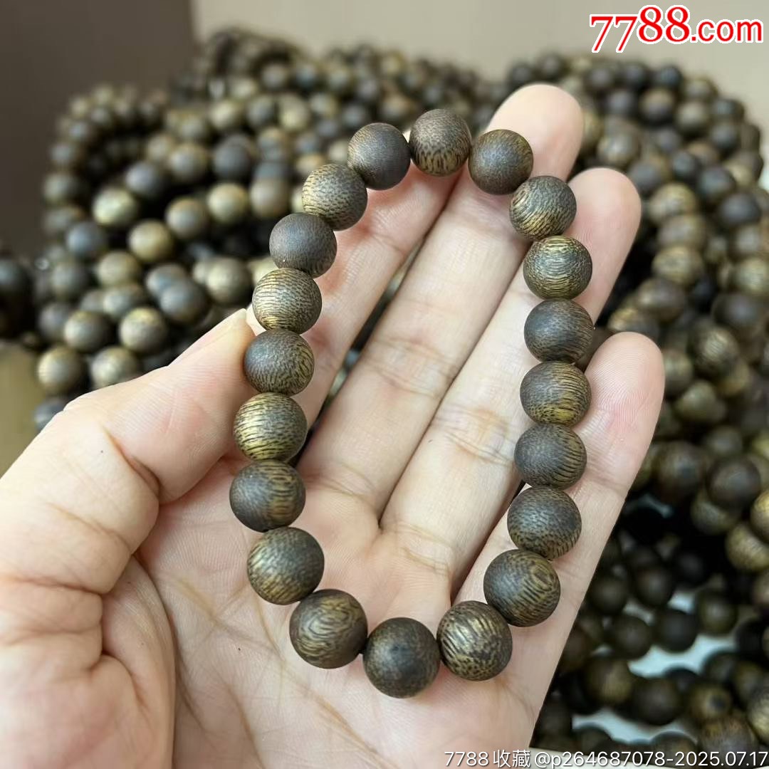 1.0规格沉香手串-沉香木手串-7788红宝书