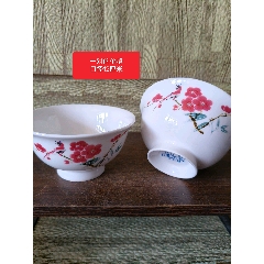 清代豆青釉细路粉彩花鸟纹盘_旧瓷器_贪睡小企鹅的店【7788旧书网】