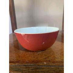 清代红釉碗-红釉瓷-7788旧书网