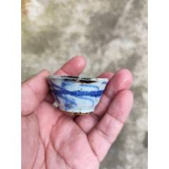 中国　大明萬暦年製款　青花　山水人物文碗　V　8711 中国 大明萬暦年製款 青花 山水人物文碗 V 8711 - メルカリ