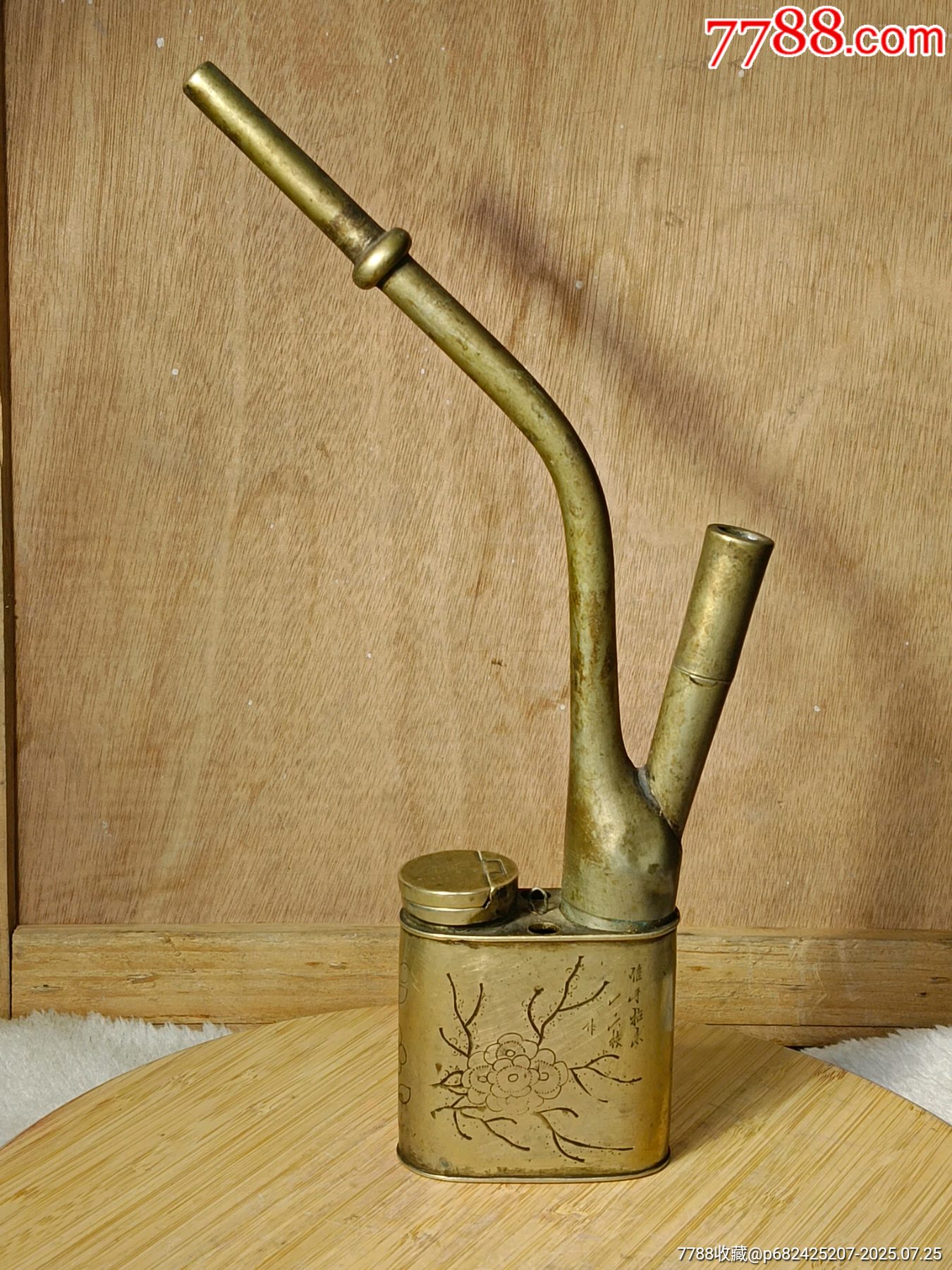 清代白铜水烟袋-水烟壶/烟袋-7788旧书网