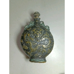 特价大号琉璃鸡油黄鼻烟壶-鼻烟壶-7788旧书网