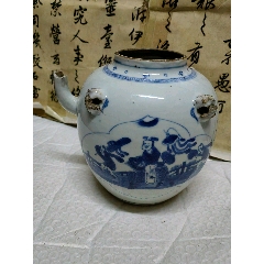 清代康熙青花人物1四系罐低价卖-青花瓷-7788红宝书