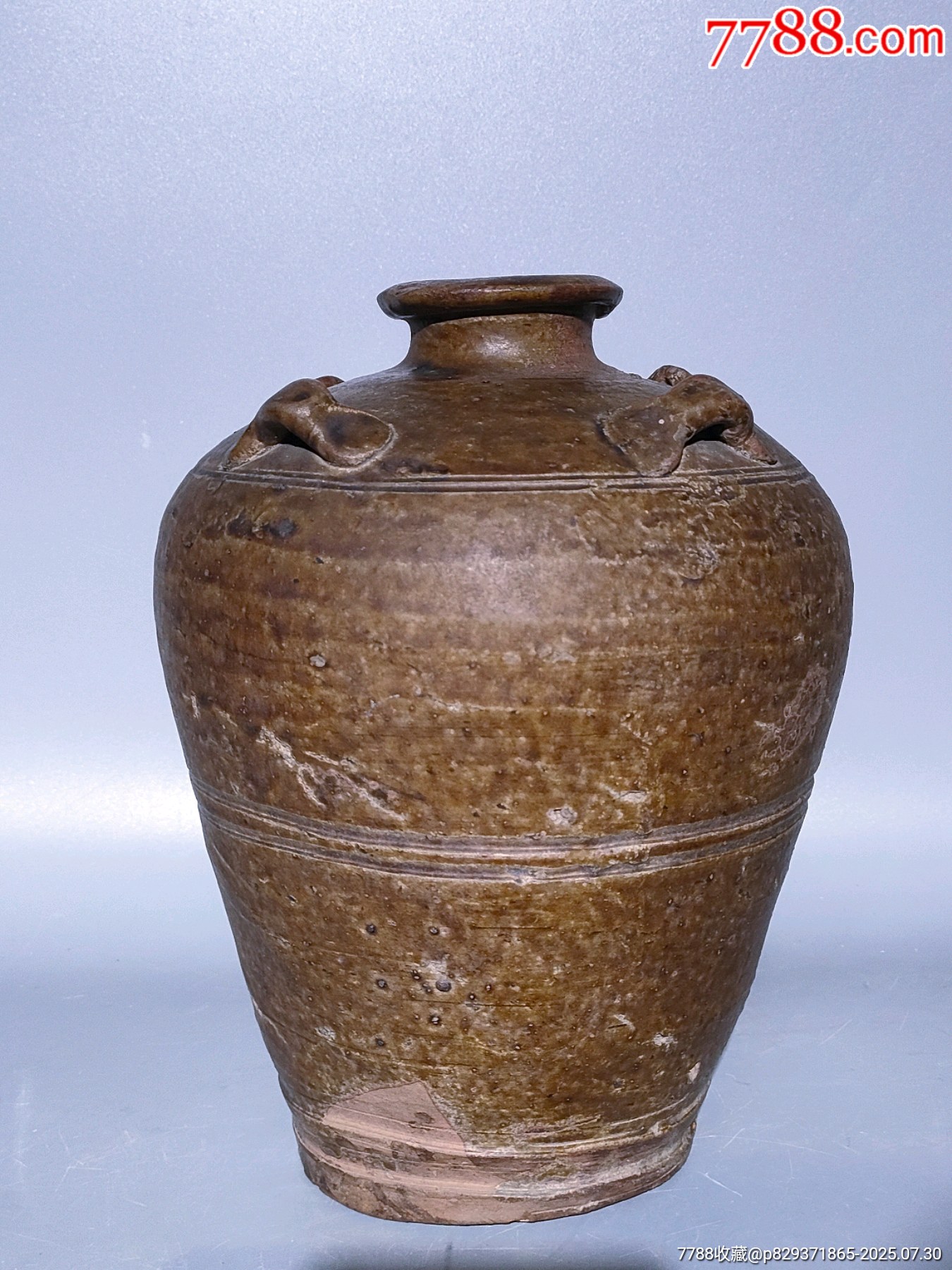 宋代梅瓶做工非常精美，器型规矩精致，高雅文气，品完好，-黄釉瓷-7788