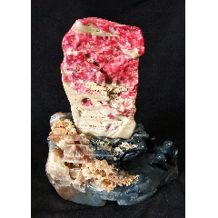 昌化鸡血石摆件《仙境》_昌化石_产地图片_收藏价值_7788奇石收藏