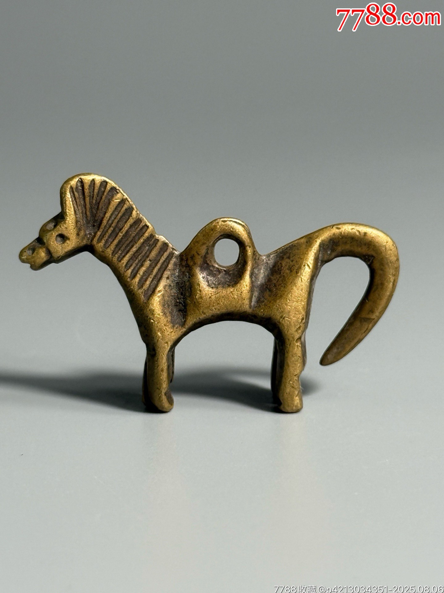 清·小铜马挂件,全品,长4.3厘米,高2.7厘米,100元