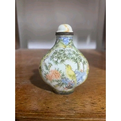 清代铜胎画珐琅鼻烟壶，_旧鼻烟壶_藏富天下【7788红宝书】