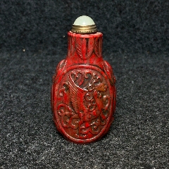 藏银镀金寿星酒壶鼻烟壶（AH）-鼻烟壶-7788红宝书