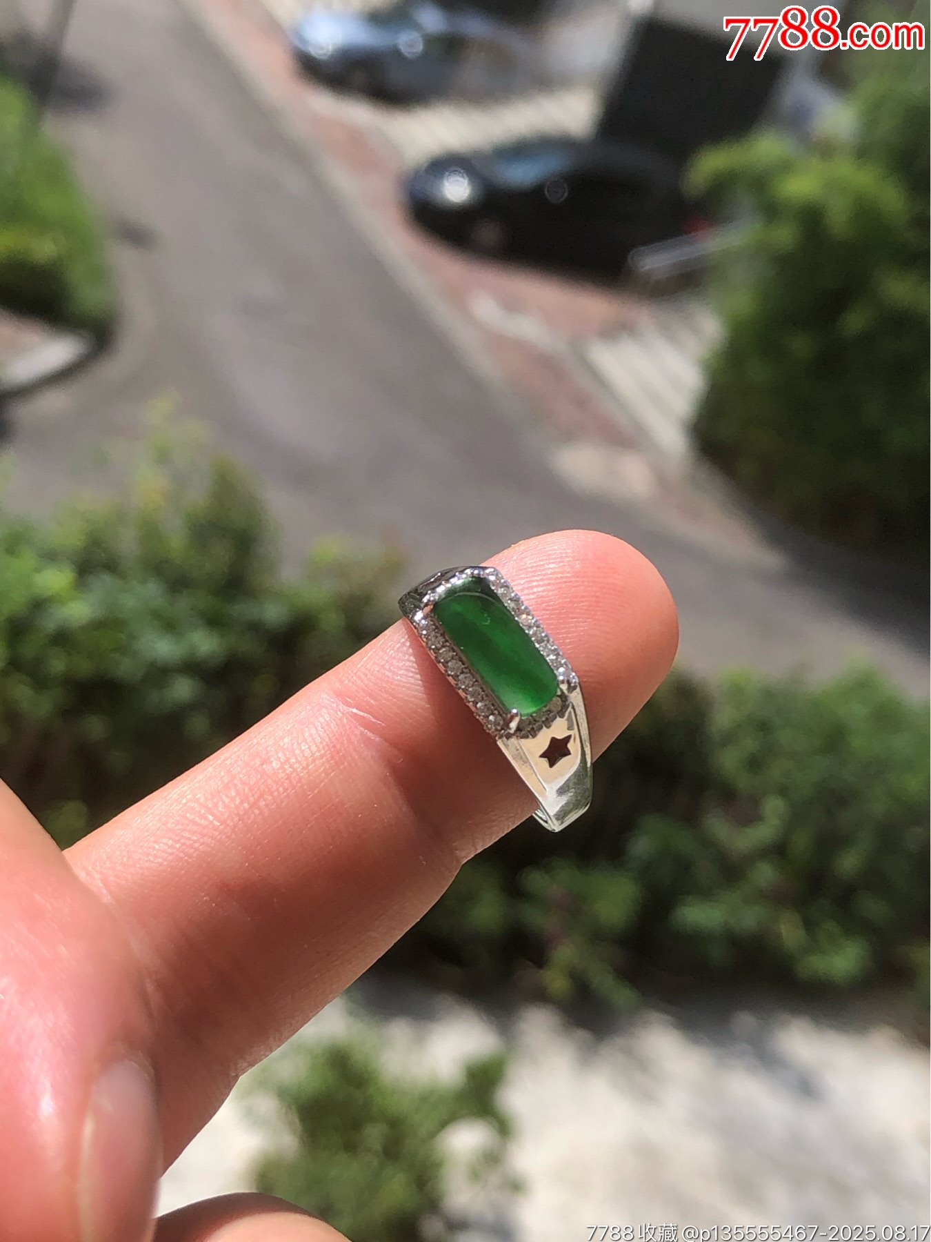 天然翡翠鑲嵌戒指_價格445元_第9張_7788收藏__收藏?zé)峋€