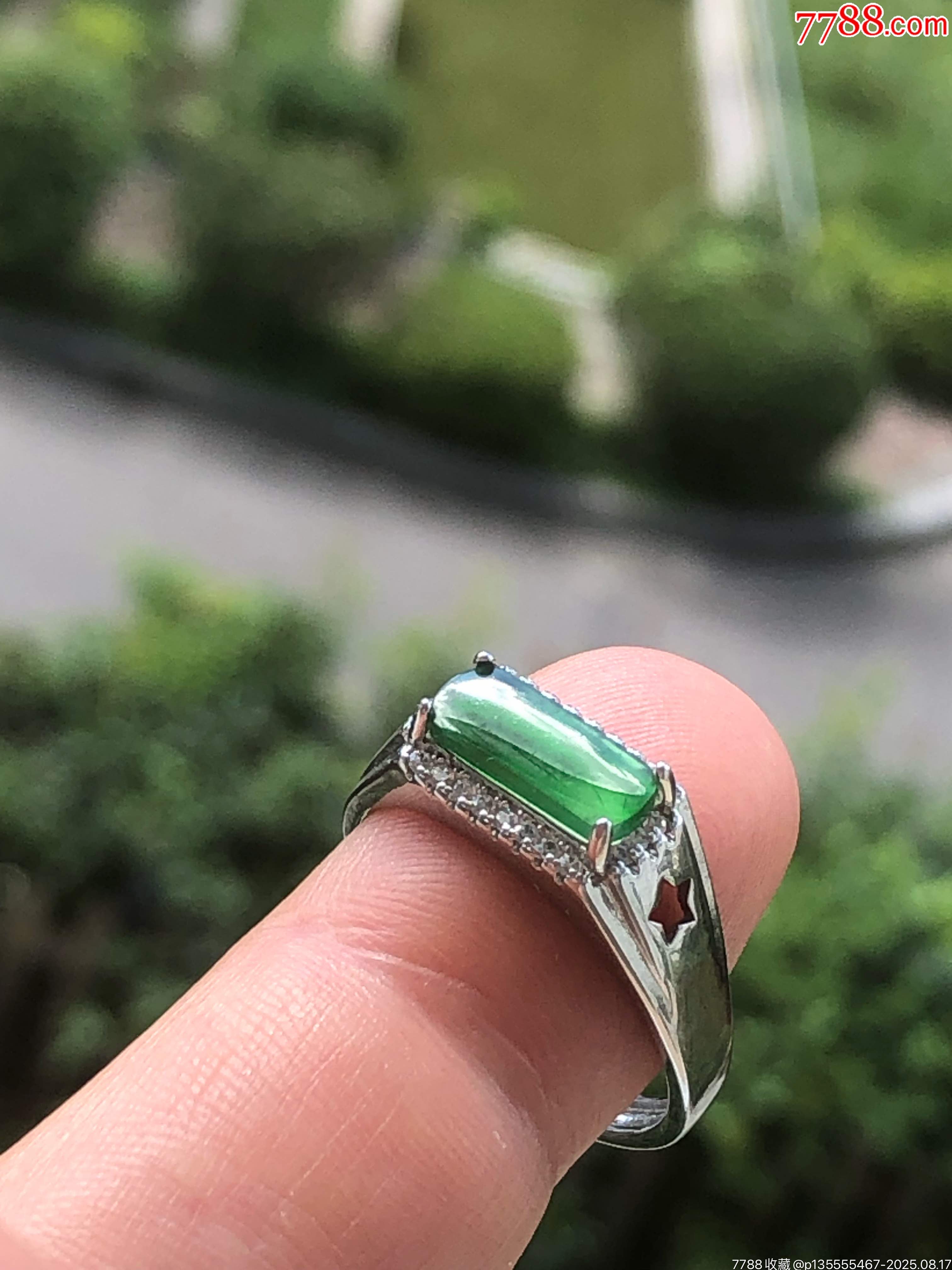 天然翡翠鑲嵌戒指_價格445元_第18張_7788收藏__收藏?zé)峋€
