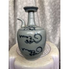 中国明時代六面染付(青花)壺 中国明時代六面染付(青花)壺