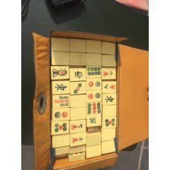 麻雀牌 骨と竹 骨董品 木箱入り 上海古鎮 O1CN01vHRP7H1hn4CqmxGGy_!!