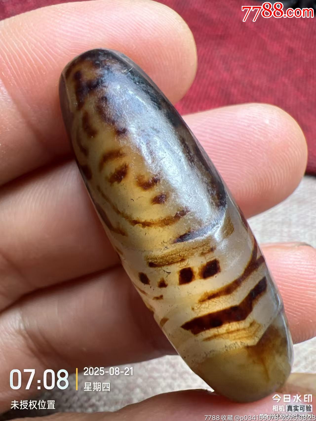 老鉱瑪瑙天珠　老天珠　龍王神天珠　玉化老天珠　天珠　老天珠 58288187.jpg