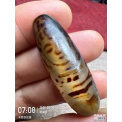 老鉱瑪瑙天珠　老天珠　龍王神天珠　玉化老天珠　天珠　老天珠 D7B Joys Dzi Crystal 乐缘天珠晶品阁西藏老天珠老矿玛瑙龙眼天