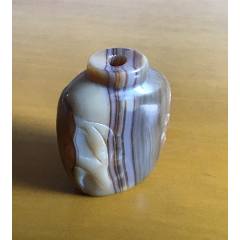 青花釉里红人物鼻烟壶，底款“康熙年制”_旧鼻烟壶_程饶金【7788