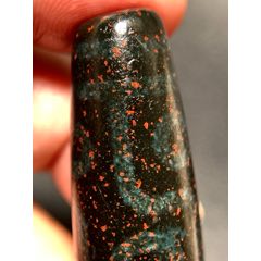 朱砂天珠　九眼天珠　大粒 一颗藏传两千年以上的“九眼天珠”，象雄天珠鉴赏