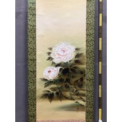 春峰，长寿寓意花鸟画中堂《松鹤图》国画书法古玩字画装饰挂画