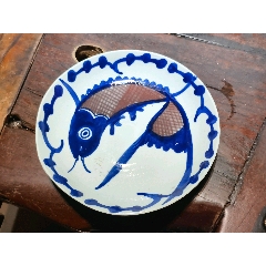 清代青花釉里红鱼盘_青花瓷_图片鉴赏_收藏价值_7788青花瓷收藏