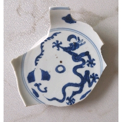 乾隆“大清乾隆年制”六字青花款彩绘木纹大花瓶古瓷器精品_彩绘瓷