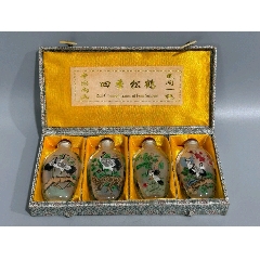 瑠璃硝子　鼻炎壺　藍彩 武士　時代物 楽天市場】鼻煙壺の通販