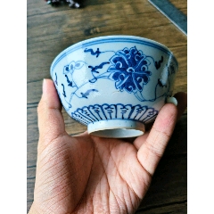 清代乾隆本朝青花盖碗全品缠枝莲细路子-青花瓷-7788红宝书