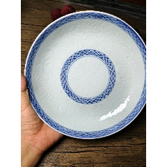 清代乾隆本朝青花盖碗全品缠枝莲细路子_青花瓷_图片鉴别_收藏