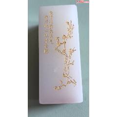 古印材 寿山石細工彫り『鯉登龍門』明治期庚子年款 印材3点セット仿漢文衍刀法作篆 寿山石 紅石 龍 3.5cm角 大材 印材 印石 篆刻 落款 雅号 書道 日