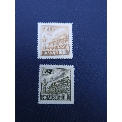 普5郵票10000元.20000元兩枚全新上上品背有貼印，粉絲特價10元/枚