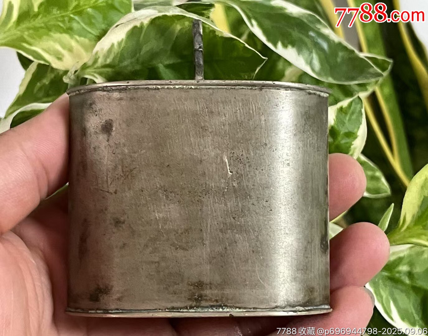 素材白铜水烟袋配件_水烟壶/烟袋_民间老银饰品【7788昌化石】