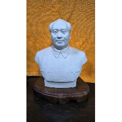 1370  中国 骨董　福建會館  游長子造　十錦 粉彩　漢人　置物　時代物 福建会馆游长子造粉彩福禄寿三星瓷塑_雕塑瓷/瓷雕_东来号【7788