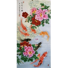 韩宗湘，浙江籍中国台湾名家，水墨兰竹图《清影摇风》编号