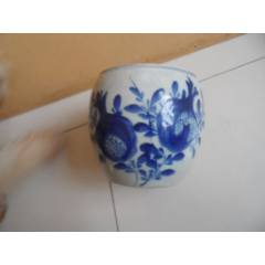 HB7821嘉庆道光|过墙梅青花茶杯_青花瓷_喜堂古玩收藏【7788旧书网】