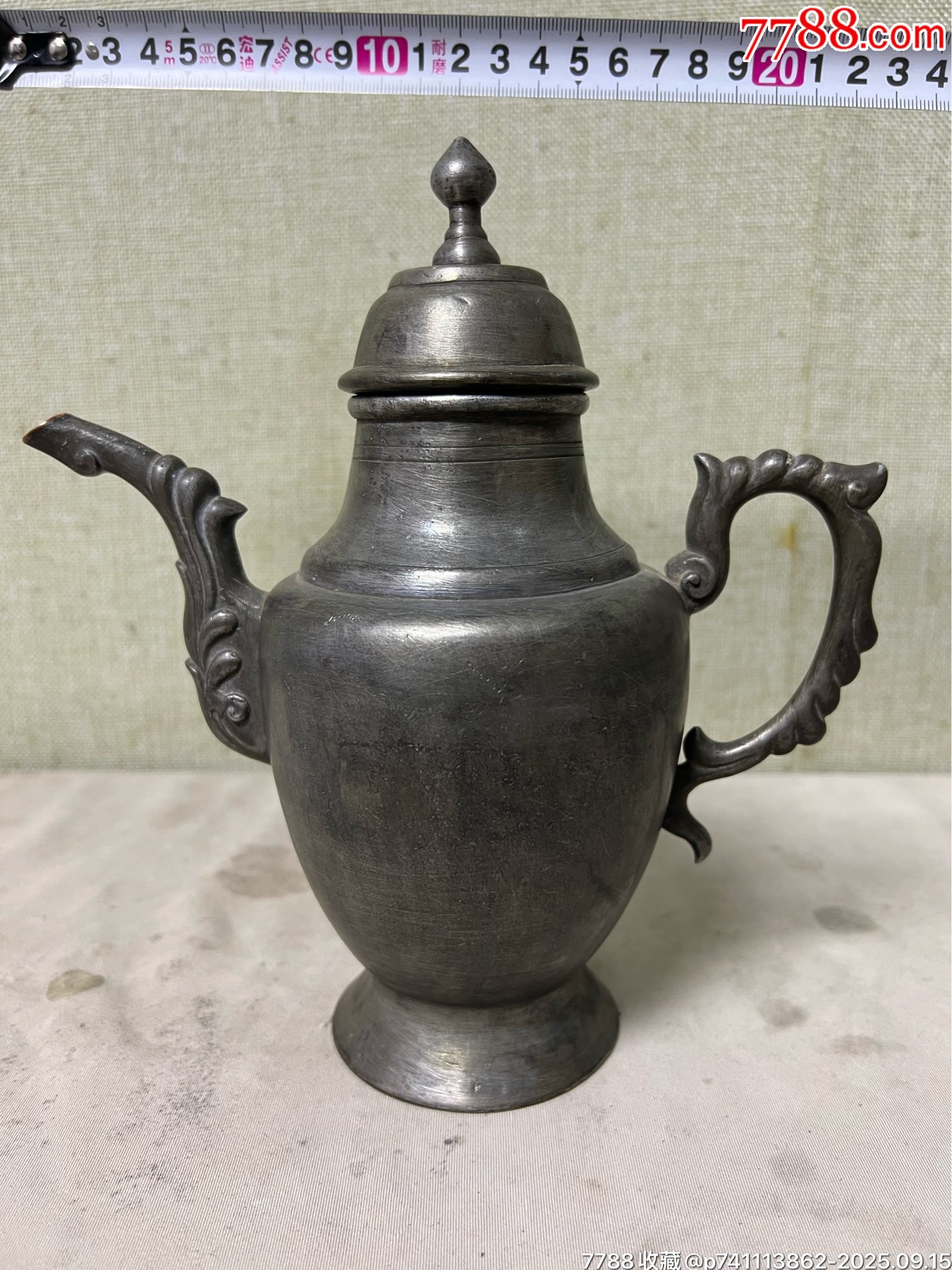 清代点铜锡酒壶_锡壶/锡器_福州林氏古玩店【7788红宝书】