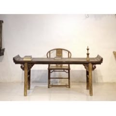 古董老黄花梨家具传世清代海南黄花梨独板平头案大条案明清家具_