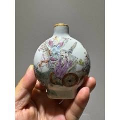 中国　粉彩　山水紋大壺　送料込み250329 楽天市場】景徳鎮 粉彩花文扁壺 全高49cm 中国 陶磁器 希少 花生