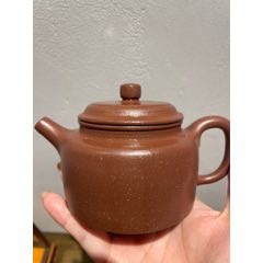 067 骨董品　朱泥南瓜急須　茶壶 　　高建芳製 工艺大师高建芳南瓜壶_紫砂壶_可可收藏【7788旧书网】