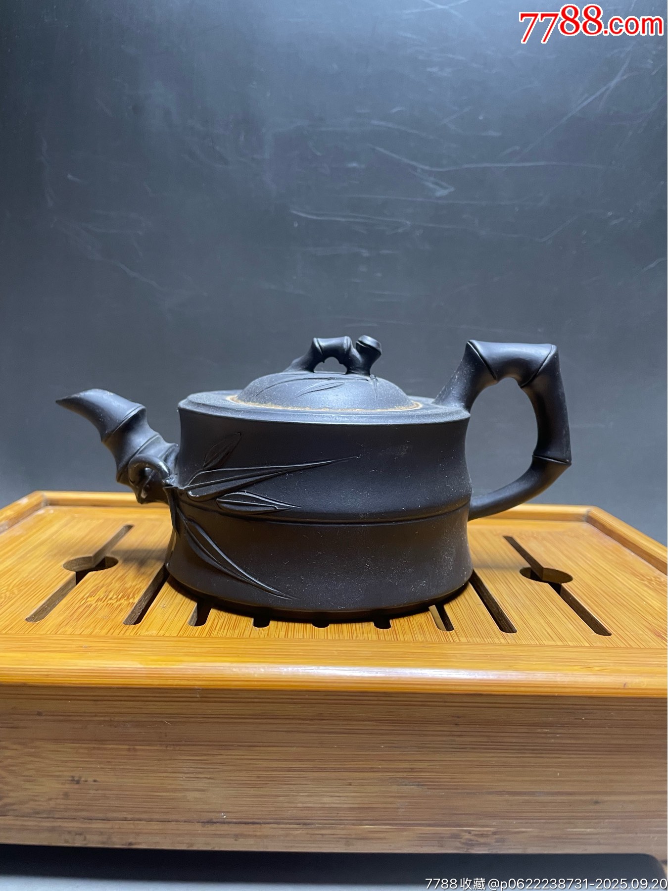 紫砂茶壶宜兴紫砂／原矿紫砂／名家刘建平80年代宜兴紫砂壶／约350毫升