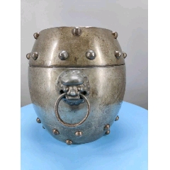 【宇】中国古玩 古錫造 象嵌入 覆輪付 蓮形茶托五客 時代 煎茶道具 DA065 清代 古錫輪花形茶托 5客揃（1616\u20131911CE） | 入蘆花（ロカニイル）