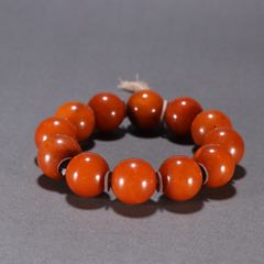 清代老蜜蜡十八子手持卡16mm重66g-蜜蜡-7788红宝书