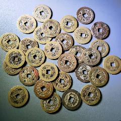 康熙通宝　美品 保粹美90评级1662年清康熙通宝宝泉罗汉钱古代老铜币收藏品大五帝