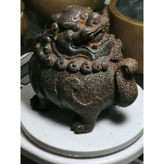 銅製 双魚耳香炉 室内盤香炉 茶道香り炉 香道具 工芸品 置物 双鱼耳铜香炉-铜炉-7788红宝书